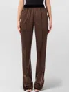 Tom Ford Silk Satin Relaxed Pijama Pants In Brown