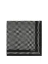 Tom Ford Signature Patterned Silk Scarf With Contrasting Border