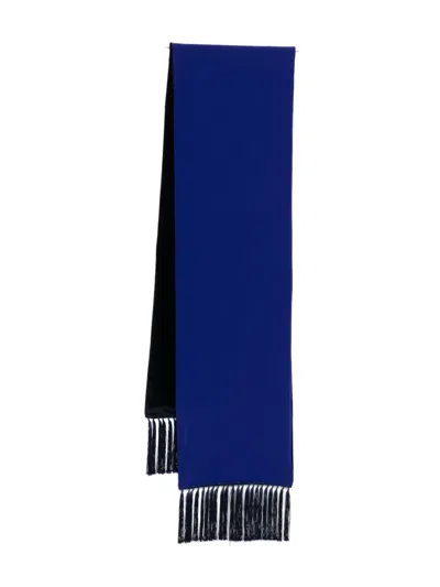 Tom Ford Silk Scarf In Blue