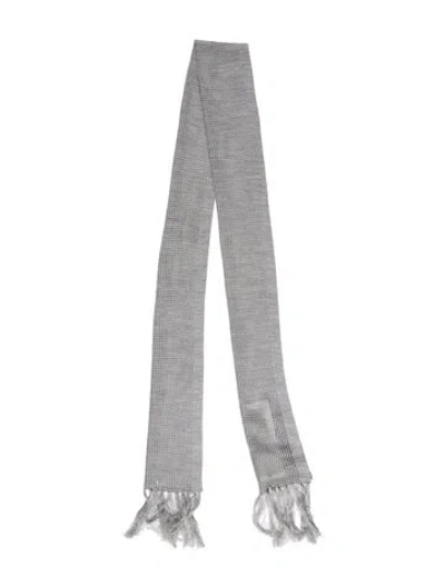 Pre-owned Tom Ford Silk Scarf In Gray