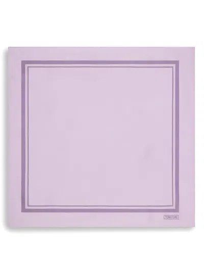 Tom Ford Silk Scarf In Purple