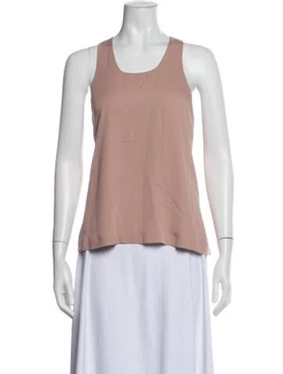 Pre-owned Tom Ford Silk Scoop Neck Top In Pink