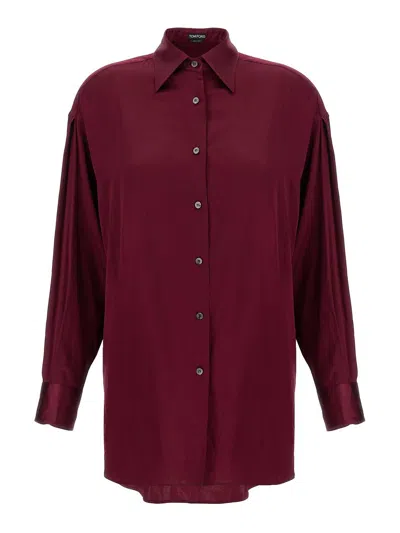 TOM FORD CAMISA - ROJO OSCURO