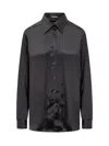 TOM FORD SILK SHIRT WITH PLEATED DETAIL