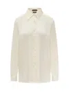 TOM FORD TOM FORD SILK SHIRT WITH PLEATED DETAIL