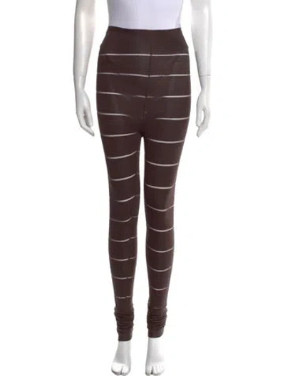 Pre-owned Tom Ford Silk Skinny Leg Pants In Brown