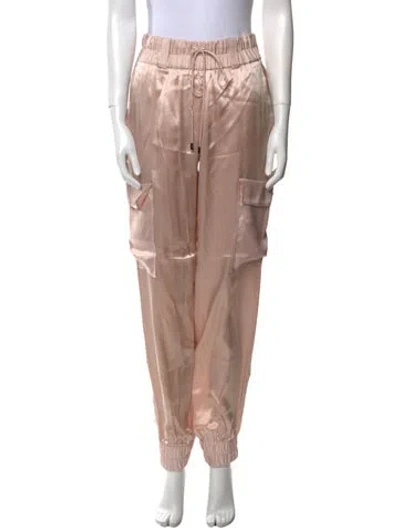 Pre-owned Tom Ford Silk Skinny Leg Pants In Pink