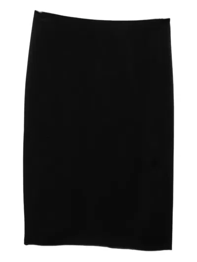 Tom Ford Silk Skirt In Black