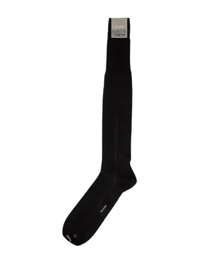 Pre-owned Tom Ford Silk Socks In Black