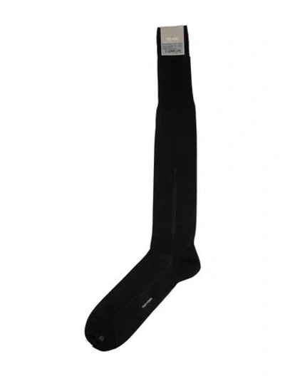 Pre-owned Tom Ford Silk Socks In Black