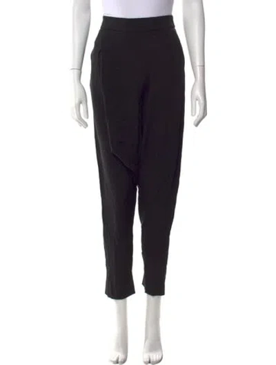 Pre-owned Tom Ford Silk Straight Leg Pants In Black