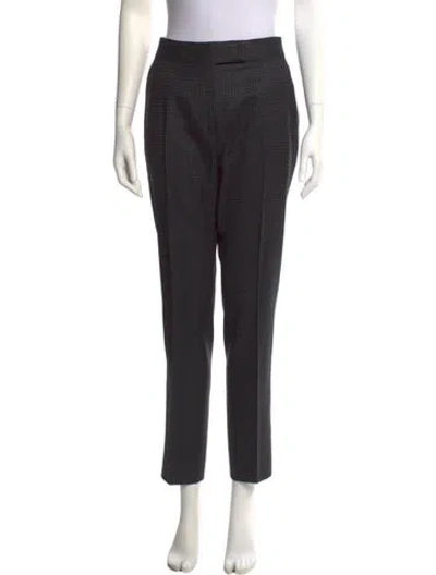 Pre-owned Tom Ford Silk Straight Leg Pants In Black