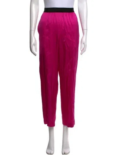 Pre-owned Tom Ford Silk Straight Leg Pants In Pink