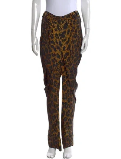 Pre-owned Tom Ford Silk Straight Leg Pants W/ Tags In Black