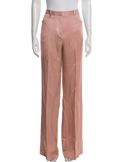 Pre-owned Tom Ford Silk Straight Leg Pants W/ Tags In Pink