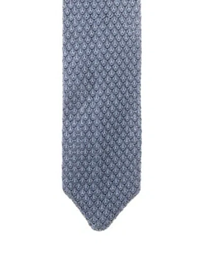 Pre-owned Tom Ford Silk Suit Tie In Blue