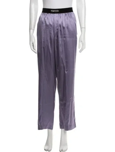 Pre-owned Tom Ford Silk Sweatpants In Purple