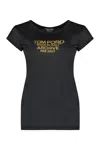 Tom Ford Silk Crew Neck Slim Fit T-shirt Graphic Print
