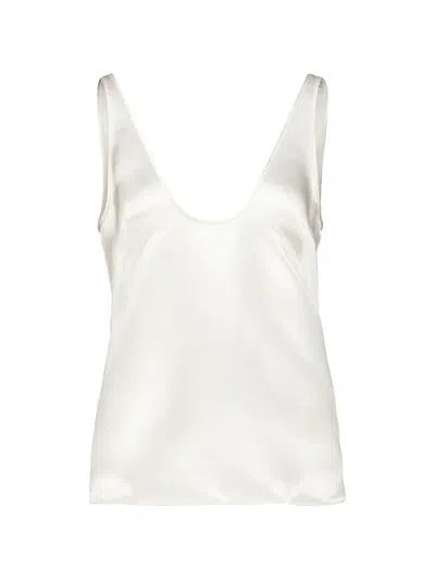 Tom Ford Silk Tank Top In Neutrals