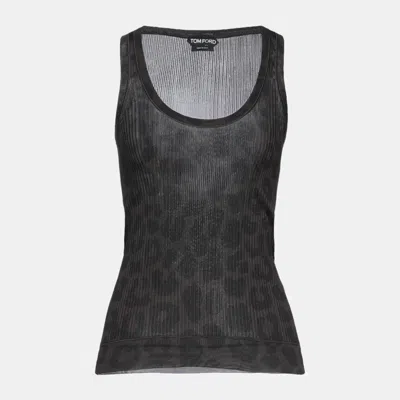 Pre-owned Tom Ford Silk Tank Tops S In Black