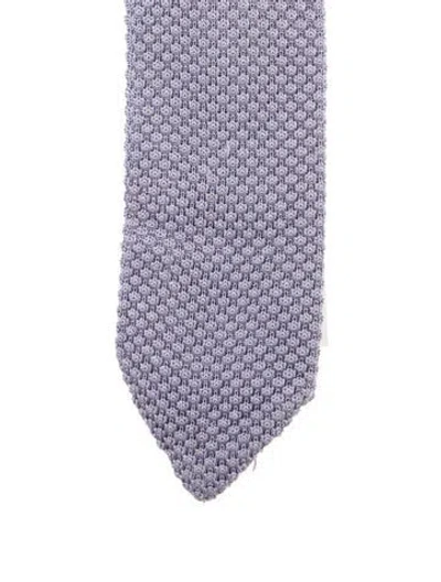 Pre-owned Tom Ford Silk Textured Tie In Purple