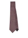 Tom Ford Microhoundstooth Silk Tie In Burgundy