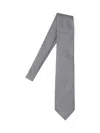 Tom Ford Adjustable Black Silk Tie With Houndstooth Pattern