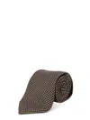 Tom Ford Silk Tie In Brown