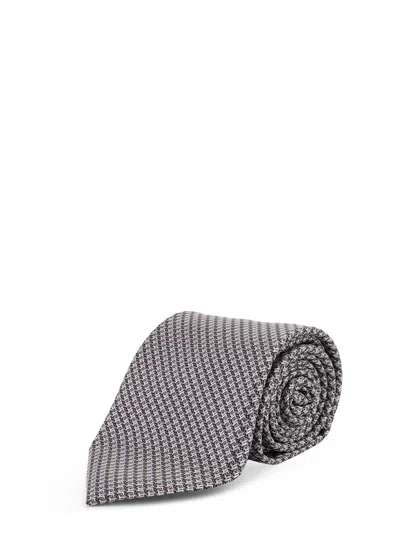 Tom Ford Silk Tie In Brown