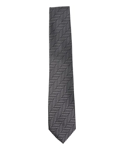 Tom Ford Silk Tie In Black