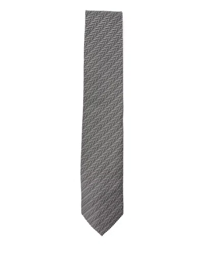 Tom Ford Silk Tie In Black