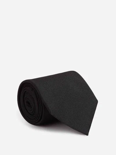 Tom Ford Silk Tie In Black