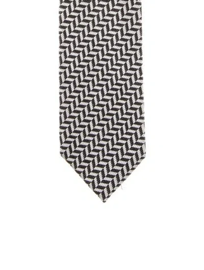 Pre-owned Tom Ford Silk Tie In Black