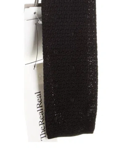 Pre-owned Tom Ford Silk Tie In Black