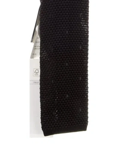 Pre-owned Tom Ford Silk Tie In Black