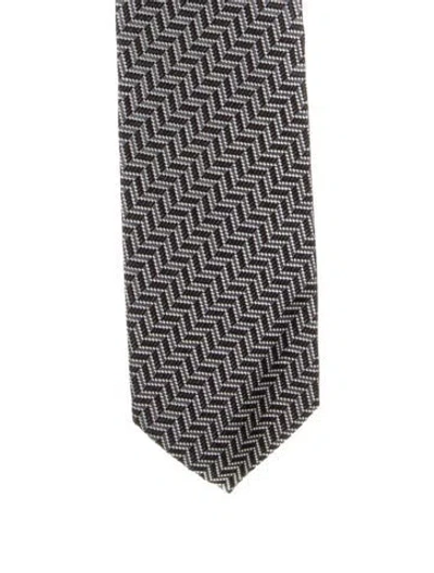 Pre-owned Tom Ford Silk Tie In Black
