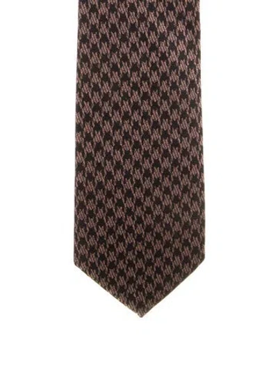 Pre-owned Tom Ford Silk Tie In Black