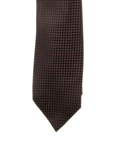 Pre-owned Tom Ford Silk Tie In Black