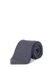 Tom Ford Patterned Silk Tie In Blue
