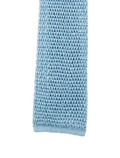 Pre-owned Tom Ford Silk Tie In Blue