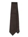 Tom Ford Silk Tie In Brown