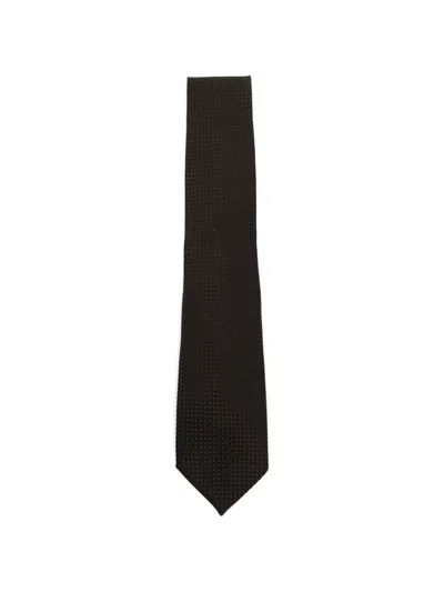 Tom Ford Silk Tie In Brown