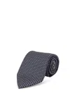 Tom Ford Patterned Silk Tie In Brown