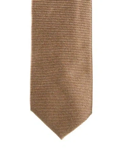 Pre-owned Tom Ford Silk Tie In Brown