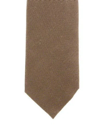 Pre-owned Tom Ford Silk Tie In Brown