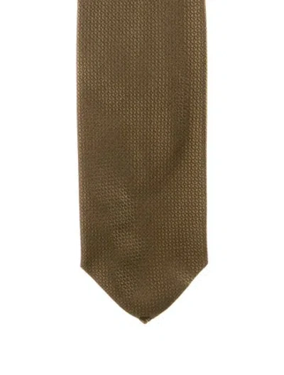 Pre-owned Tom Ford Silk Tie In Brown