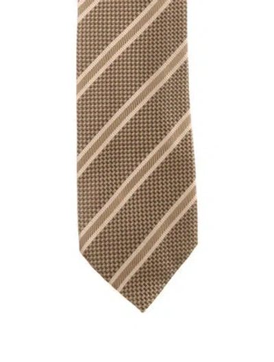 Pre-owned Tom Ford Silk Tie In Brown