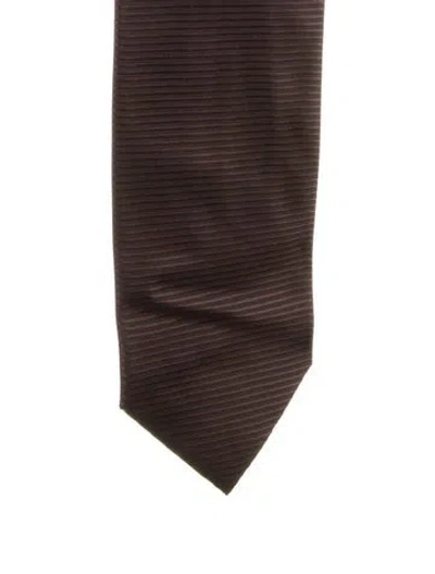 Pre-owned Tom Ford Silk Tie In Brown