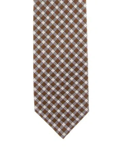 Pre-owned Tom Ford Silk Tie In Brown