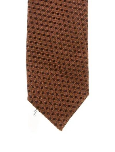 Pre-owned Tom Ford Silk Tie In Brown